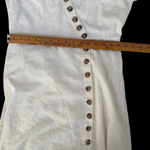 Madewell Karell Linen Blend Midi Dress - Picture 10 of 11